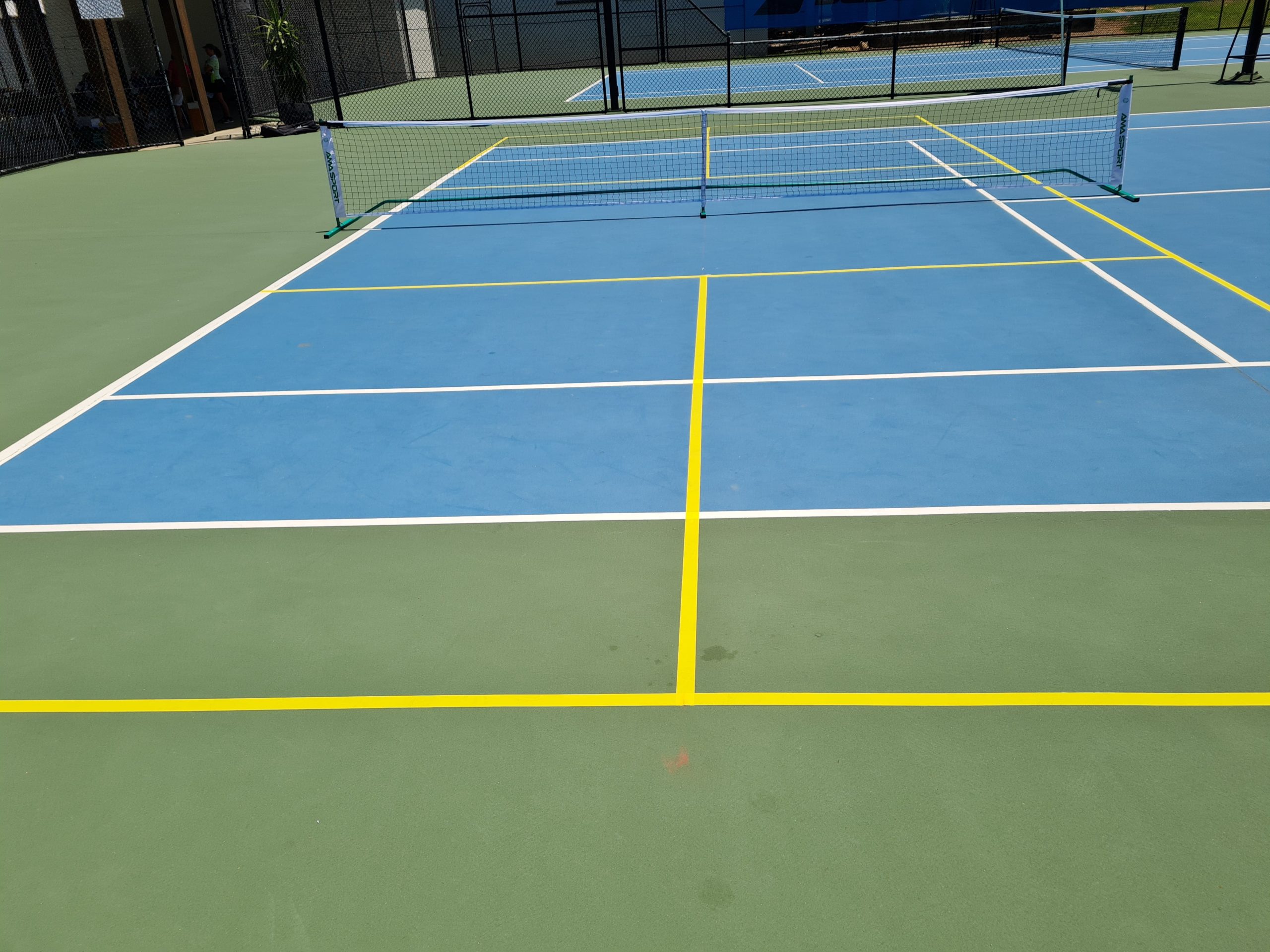 Pickleball court at Redcliffe Tennis Centre